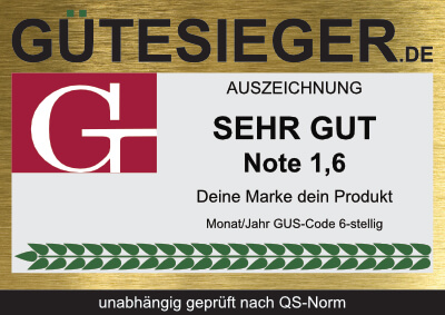 Produkttest Siegel Muster